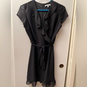 NWOT Naked Zebra ruffle faux wrap dress. Size S.